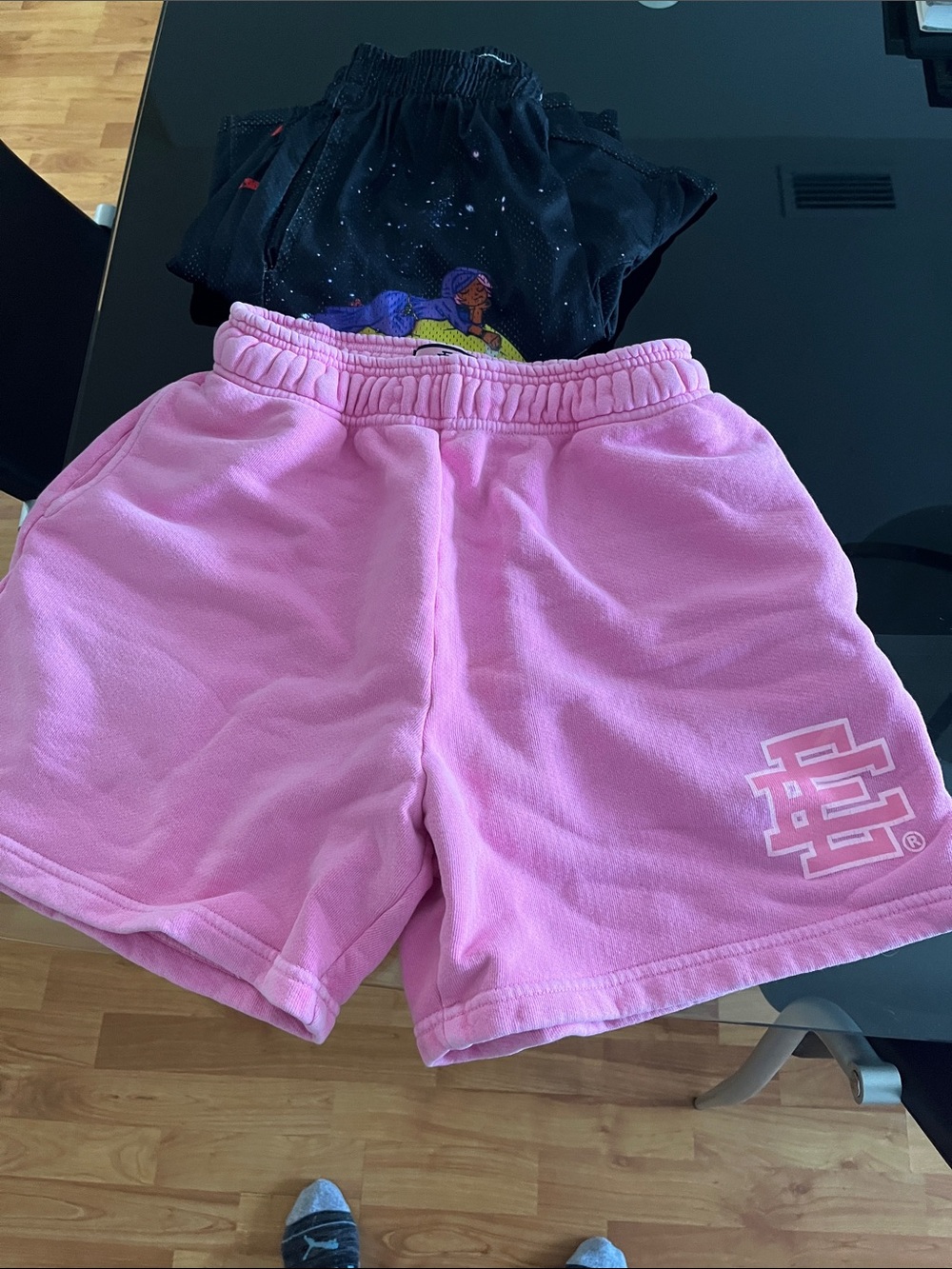 Eric Emanuel Pink Fleece Athletic Shorts size men’s medium